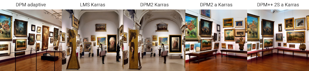 Different sampling methods to draw an art gallery 3