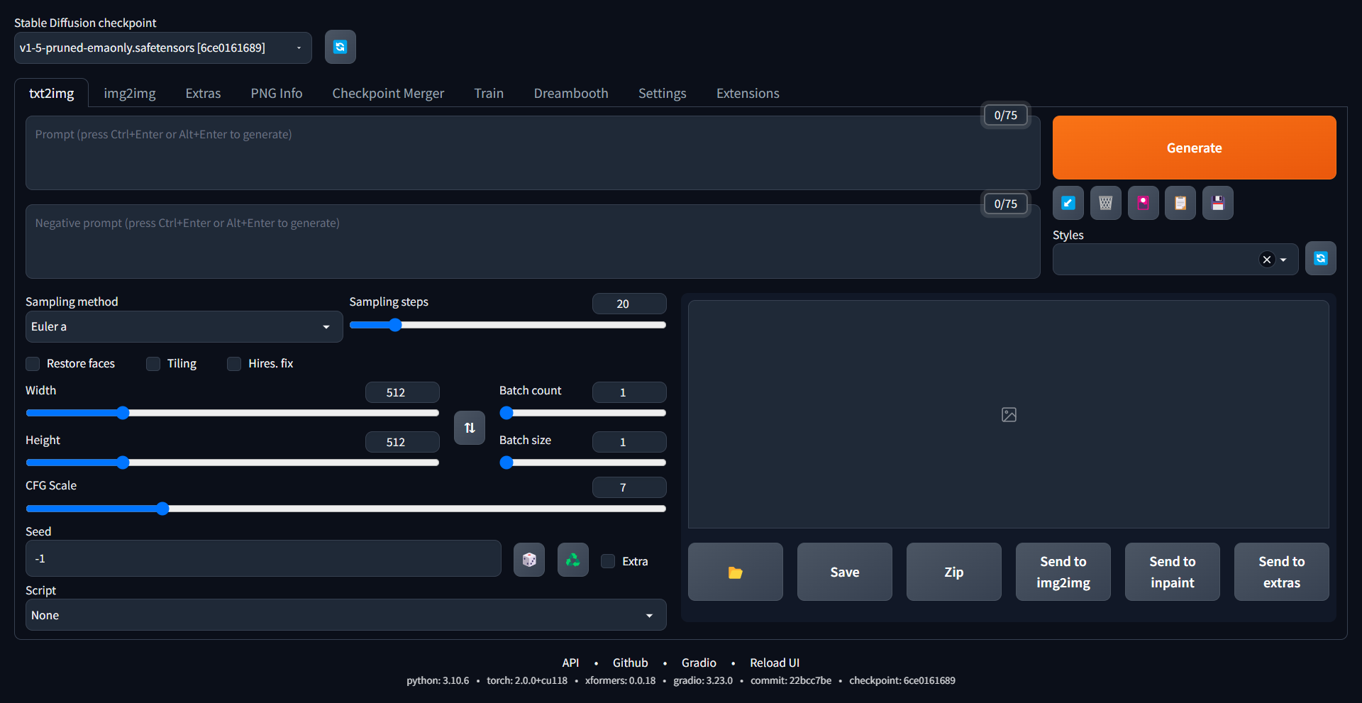Stable Diffusion UI